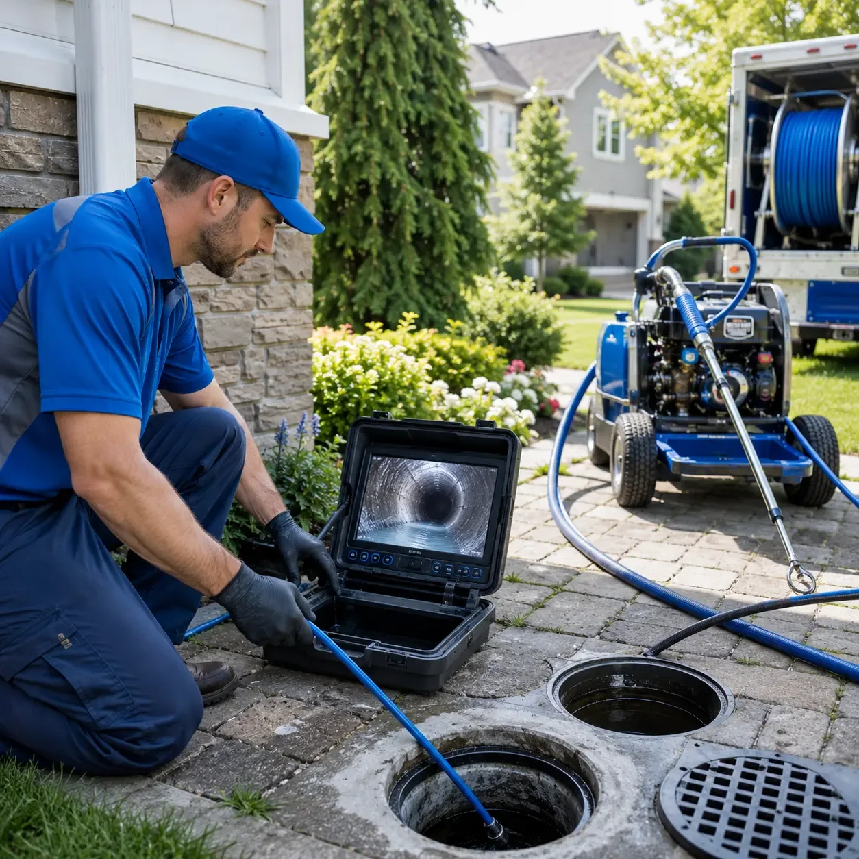 Outdoor drain cleaning professionals serving Roxbury, KS